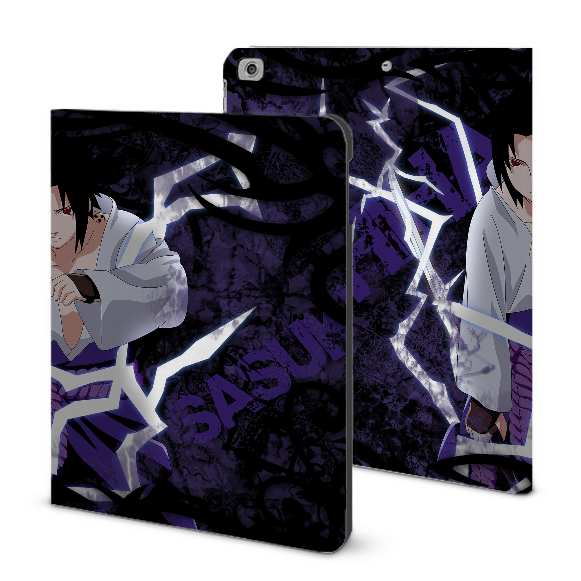 （画像用） NARUTO -ナルト- NARUTO -ナルト- 疾風伝 IPad ケース ブック型 PUレザー TPU 耐衝撃 軽量 薄型 ペン収納なし 全面保護 IPad 各モデル対応